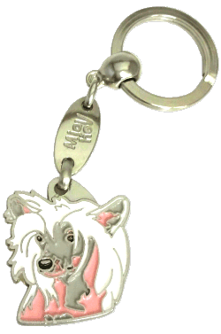 CHINESE CRESTED DOG <br> (keyring, engraving included)